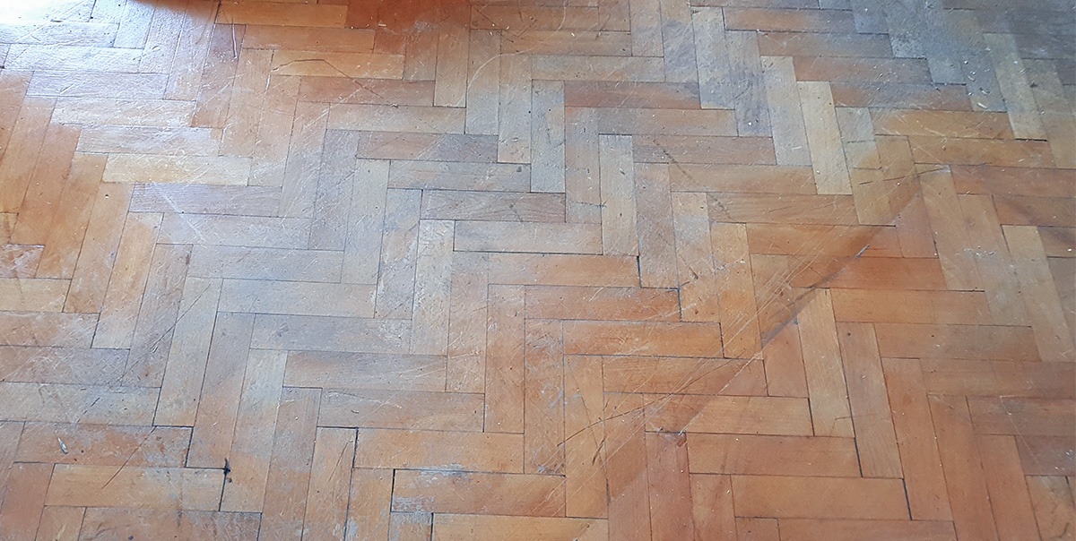Bedroom renovation Sofia - old parquet flooring